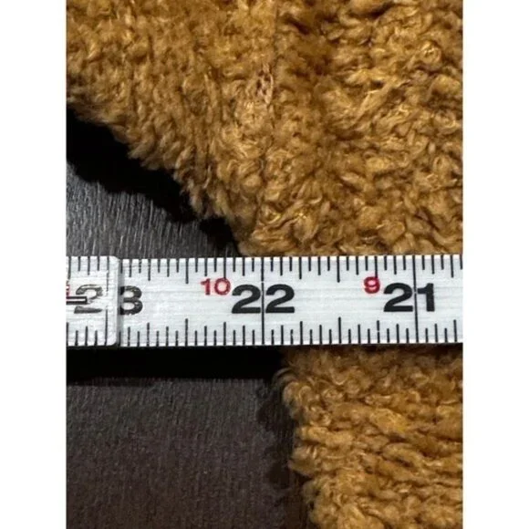 Free People Warm Wishes Sand Hooded Sweater Knit Jacket XS Cabincore - Picture 6 of 7